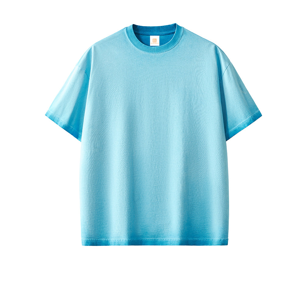Customized t Shirts Streetwear Short Sleeve Vintage Heavyweight 100% Cotton Acid Wash High Quality Dtf Transfers for t Shirts
