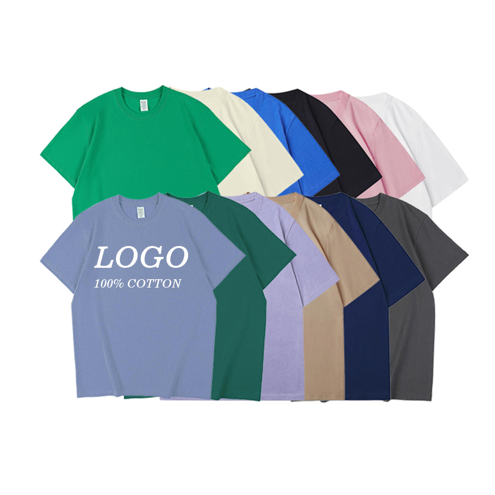 Custom Multicolor Tshirt Loose Drop Shoulder Best Sale Blank High Quality Streetwear Wholesale Unisex Plain Tshirts for Printing