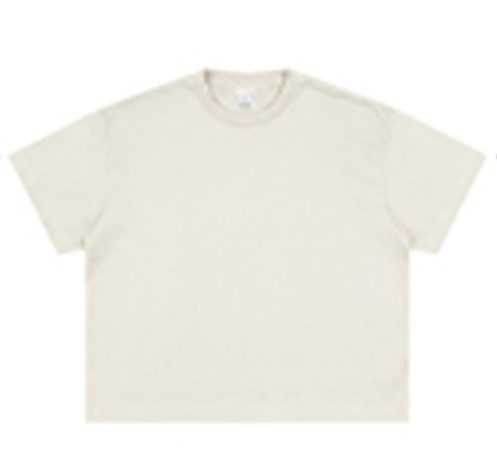 Oem Brand 400G Heavyweight Short Sleeved Men's Pure Cotton American Style Short Wide Cut Boxy Short Sleeved Men's T Shirt