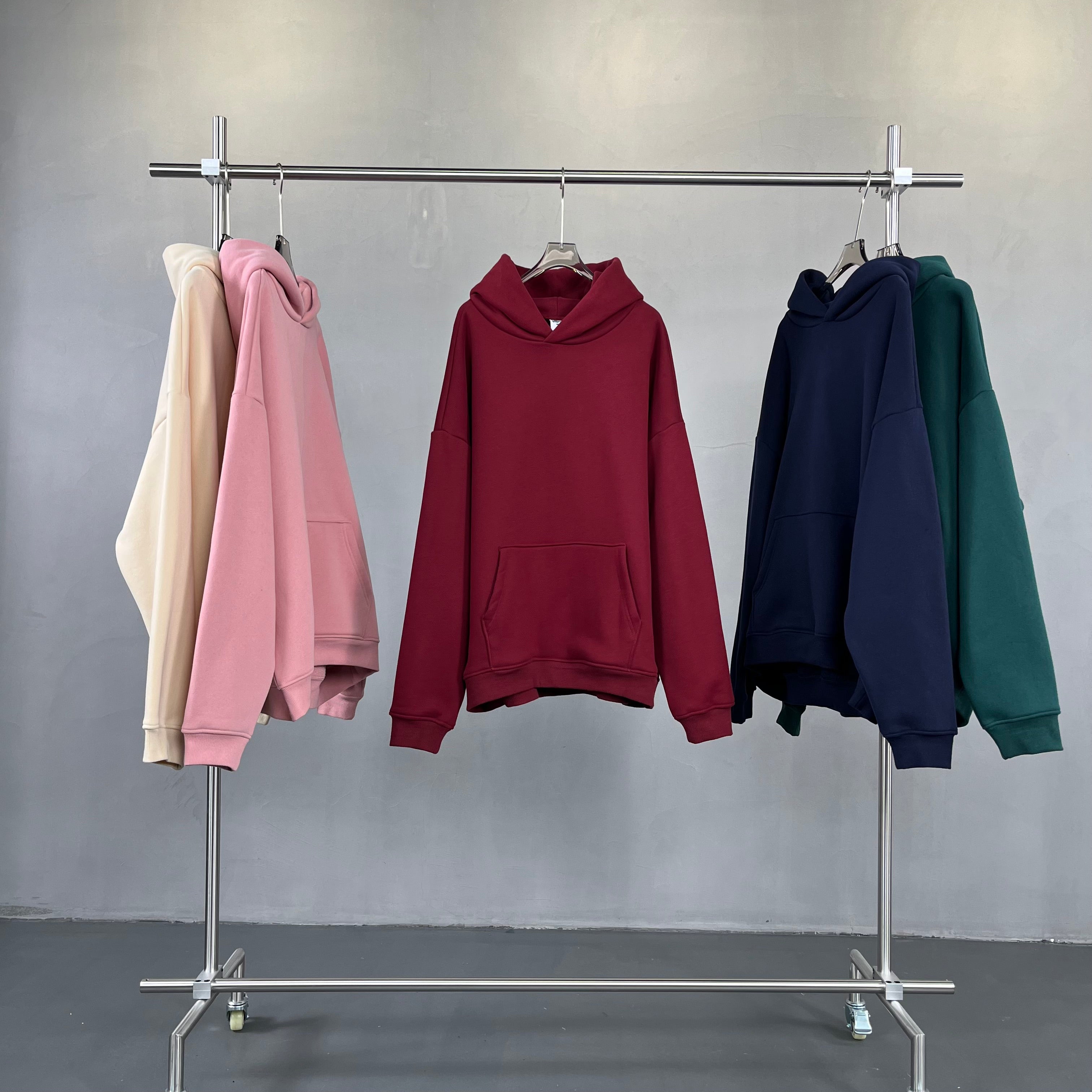 Manufacturer Hoodies Custom Fleece High Quality Blank Distressed Embroidery Heavyweight Streetwear Fashion Mens Hoodies