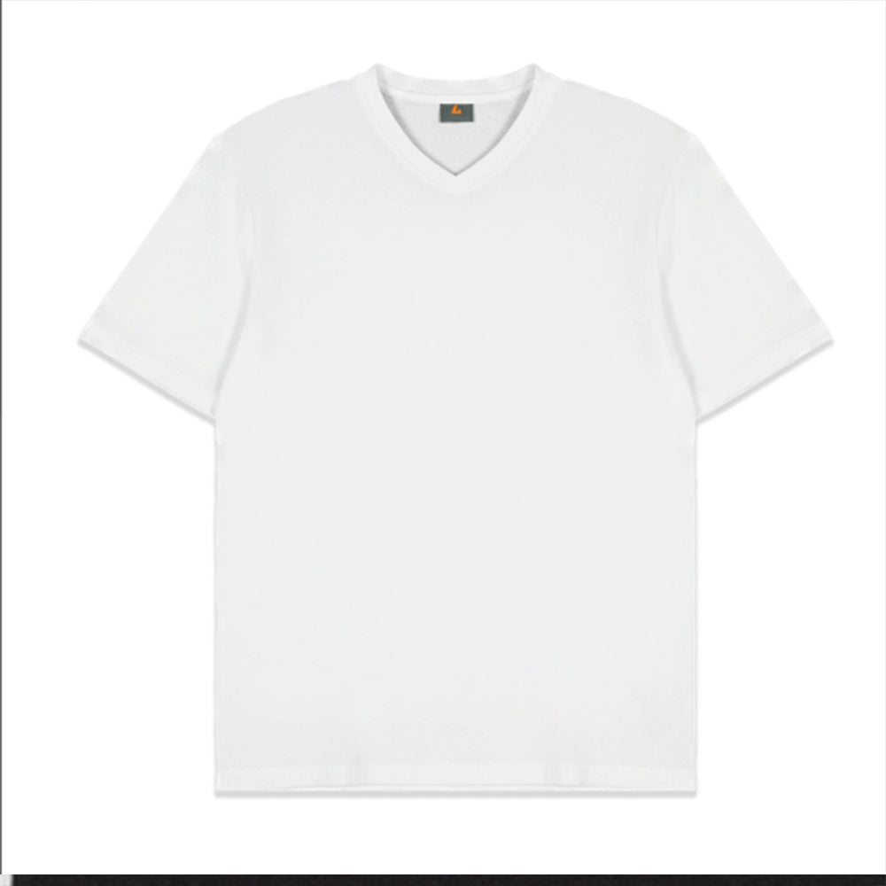 Summer Version Stretch Tight V Neck Short Sleeved Men's t Shirt with V Neck Plain Oversized Tshirt Men Tshirts High Quality