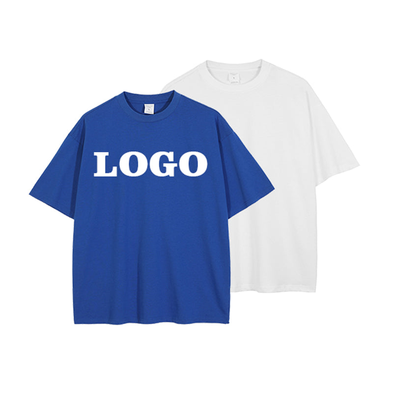 230g Heavyweight Tshirt Loose 100% Cotton Custom logo Streetwear Screen Printed High Quality Streetwear O-neck Men's T-shirts