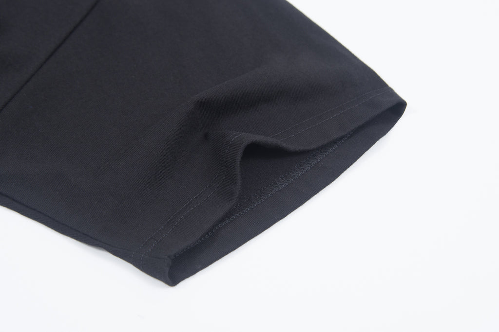 Plus Size Custom Men's T-shirts 100% Cotton Loose High Quality Streetwear Heavyweight  Drop Shoulder Distresse Embroidered T-shirt