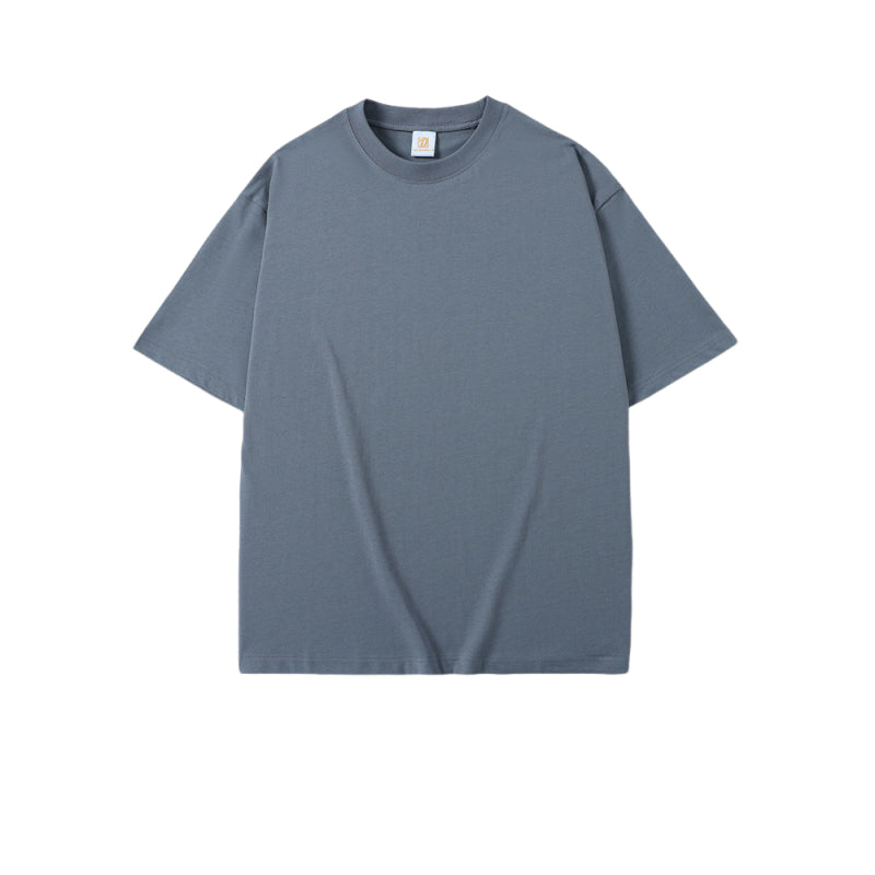 High Quality T-shirt Drop Shoulder Summer Design Custom logo Heavyweight Streetwear Drop Shoulder Pure Color Unisex T-shirts