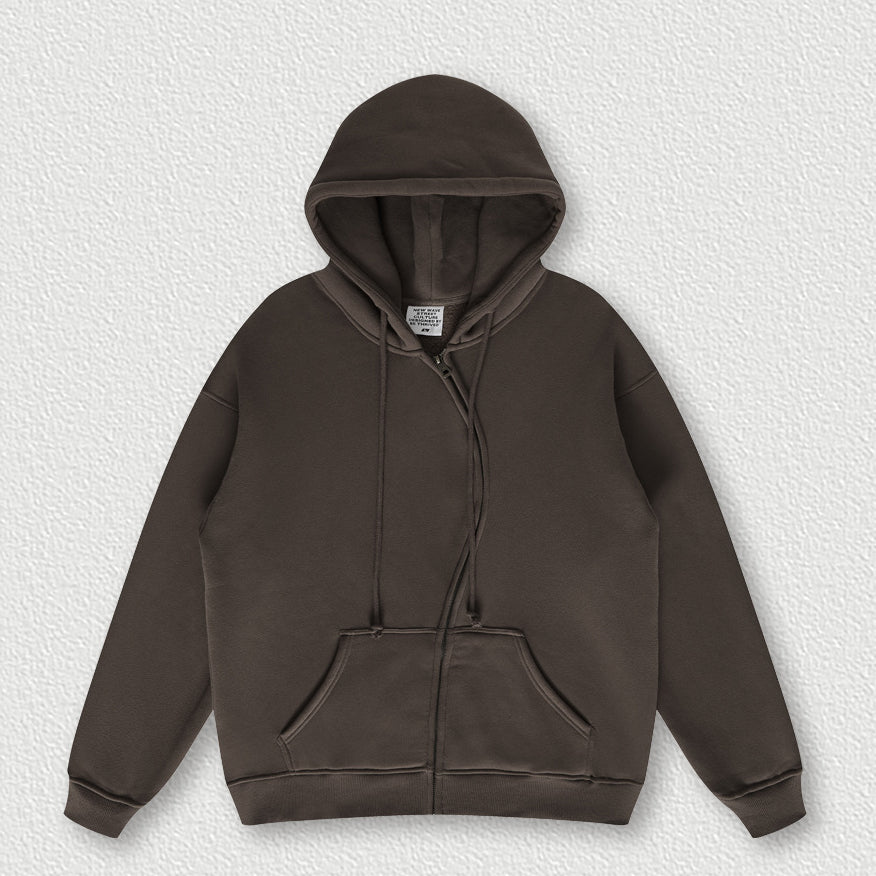 Unisex Hoodies 7 Color S Shaped Zipper Hooded Sweatshirt Trendy American Loose Fit Brand t Shirt Oversized Vintage Style