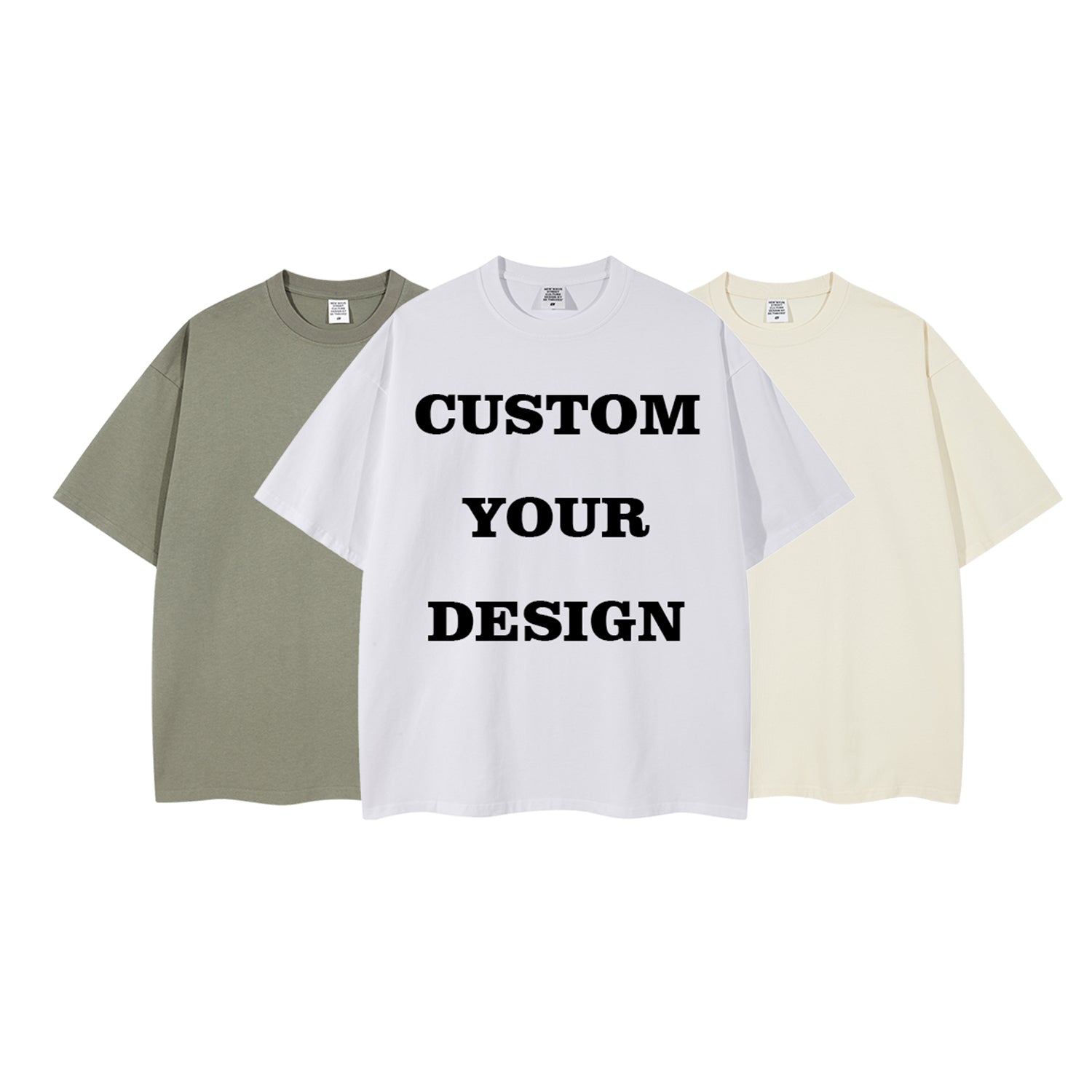 Customized t Shirts 100% Cotton Streetwear Loose High Quality Drop Shoulder t Shirt Wholesale Blank Screen Printed Plain t Shirt