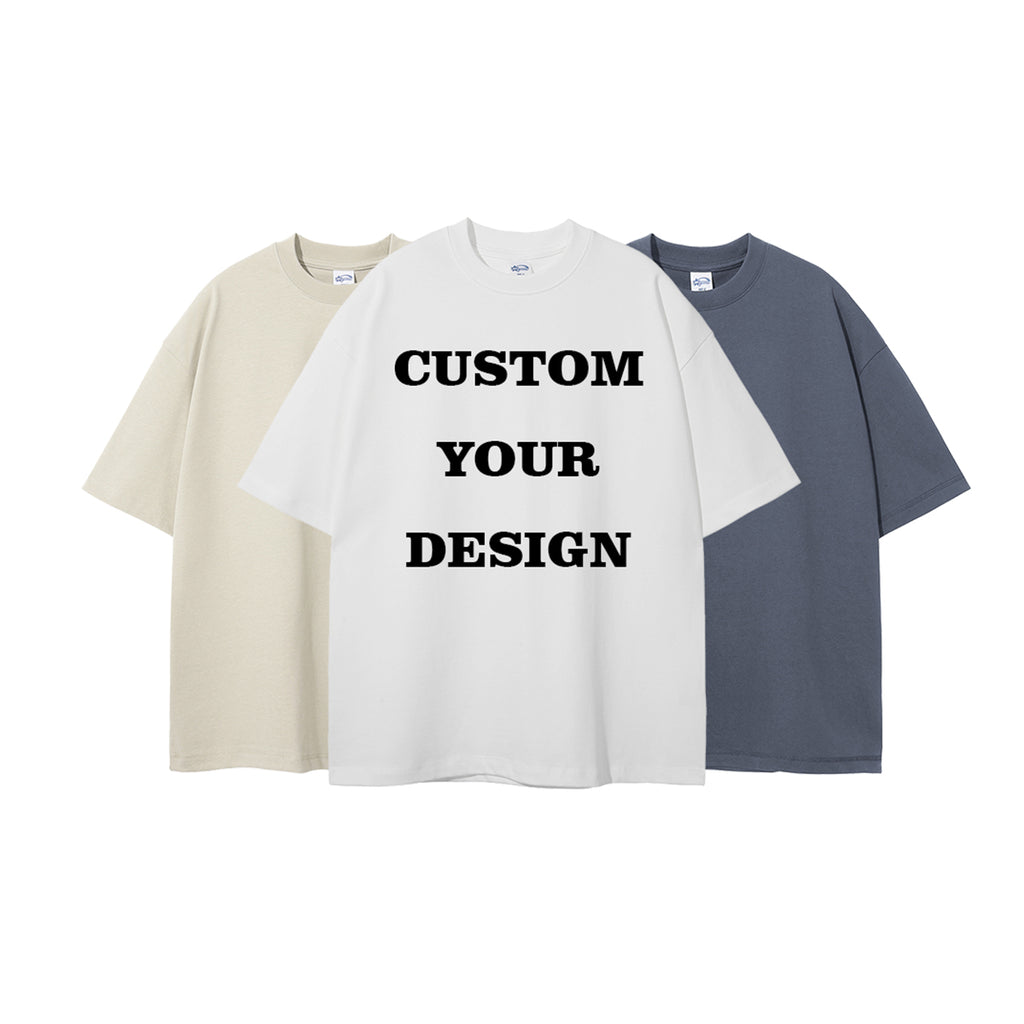 Heavyweight Custom Tshirt Blank Multi Color 100% Cotton Round Neck High Quality Streetwear Wholesale Heat Transfers for T-shirts