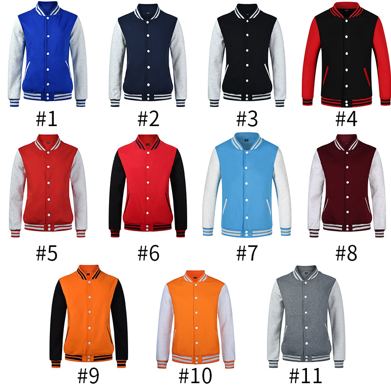 600G Heavyweight Custom Baseball Jacket Unisex High Quality Screen Printed Streetwear Wholesale Oversized Hoodie