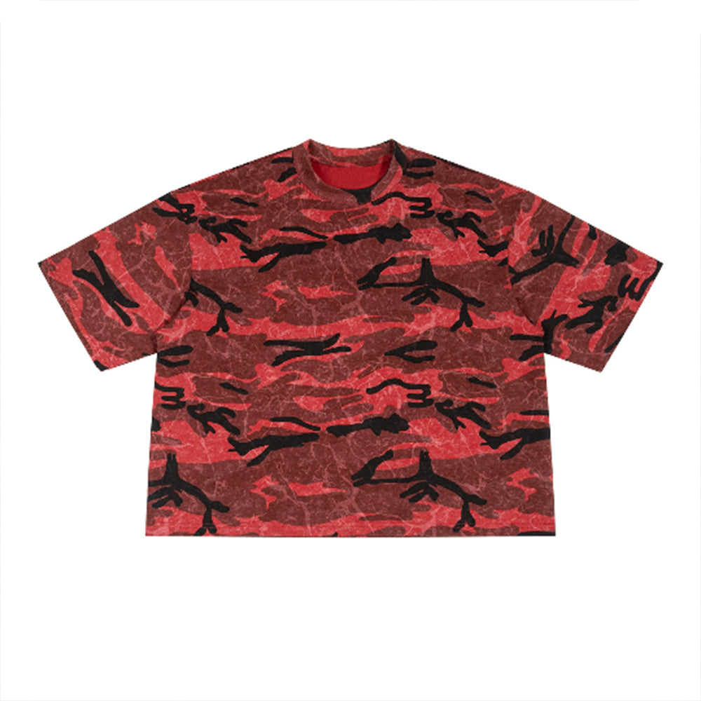 Custom logo Tshirt 100 Cotton Blanc You Can Customize Your Favorite Pattern Camouflage Cotton Round Neck Men's  Short Sleeved