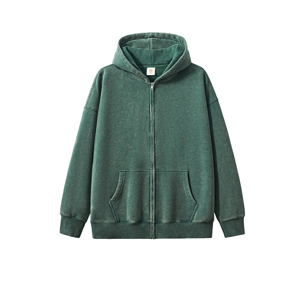 Wholesale Man Hoodie Thick Fabric Zipper Washable Dropped Shoulder Loose Fitting Hoodie Hoodie Unisex High Quality Hoodie