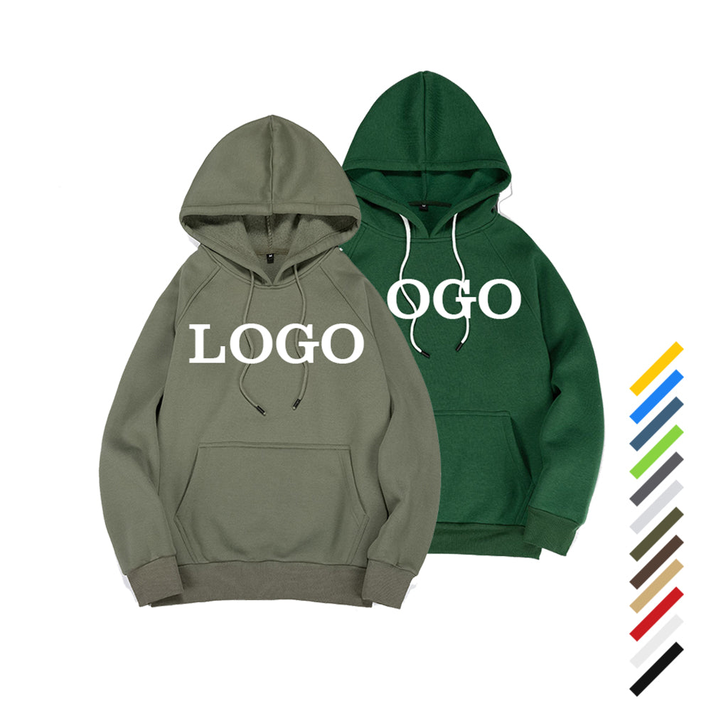 High Quality Custom Your Design Wholesale Hoodie Polyester Screen Printed Fleece Loose Fashion Men's Hoodies & Sweatshirts