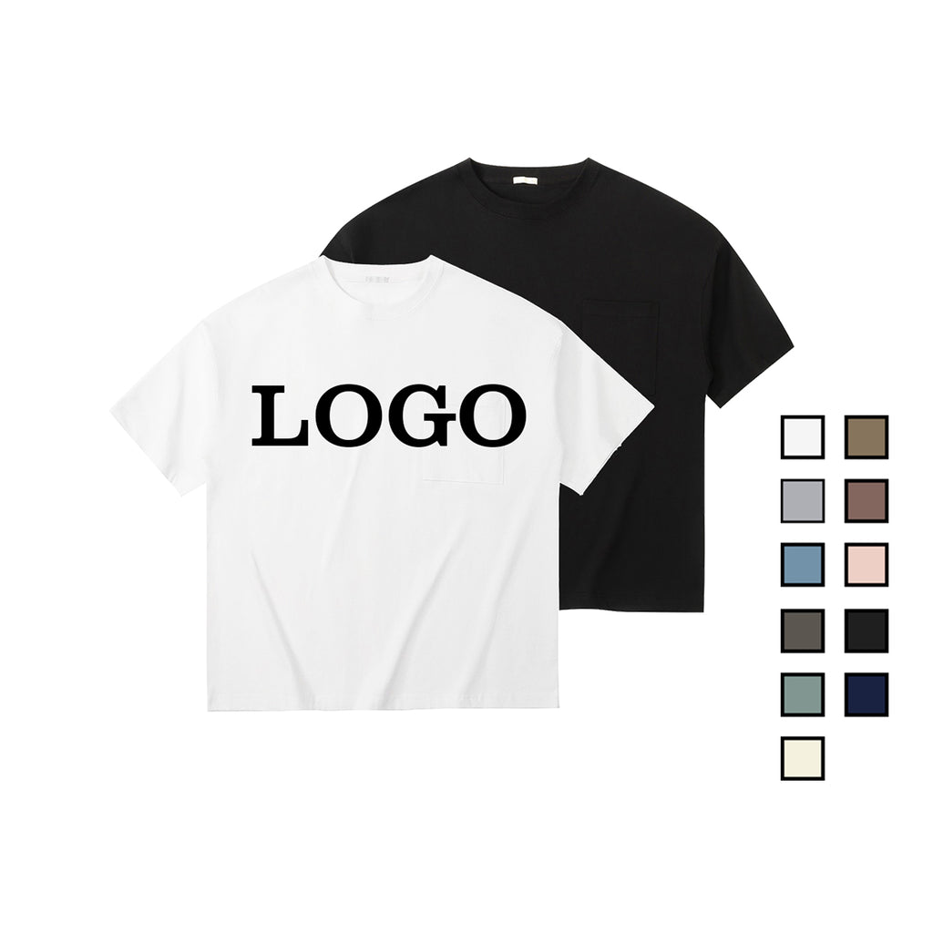 New Summer Fashion Design t Shirt Oversized Custom logo Heavy Cotton Blank Crew Neck Streetwear Heat Transfers for T-shirts