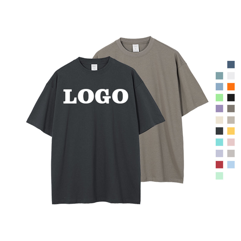 Custom Men's T-shirts 100% Cotton Puff Printing High Quality Summer New Design Round Neck Wholesale Short Sleeve T-shirts