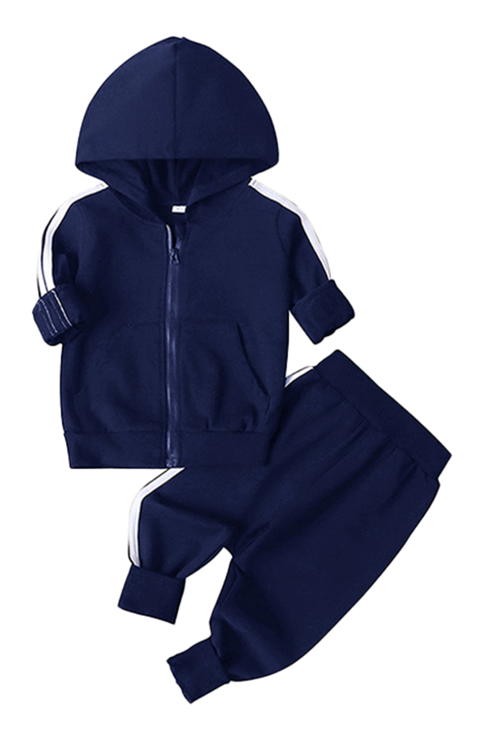 4 Color Hooded Zipper Pullover Children's Hoodie 100 Cotton Blanc Set Suit Hoodies High Quality Suit Fashion Casual Style