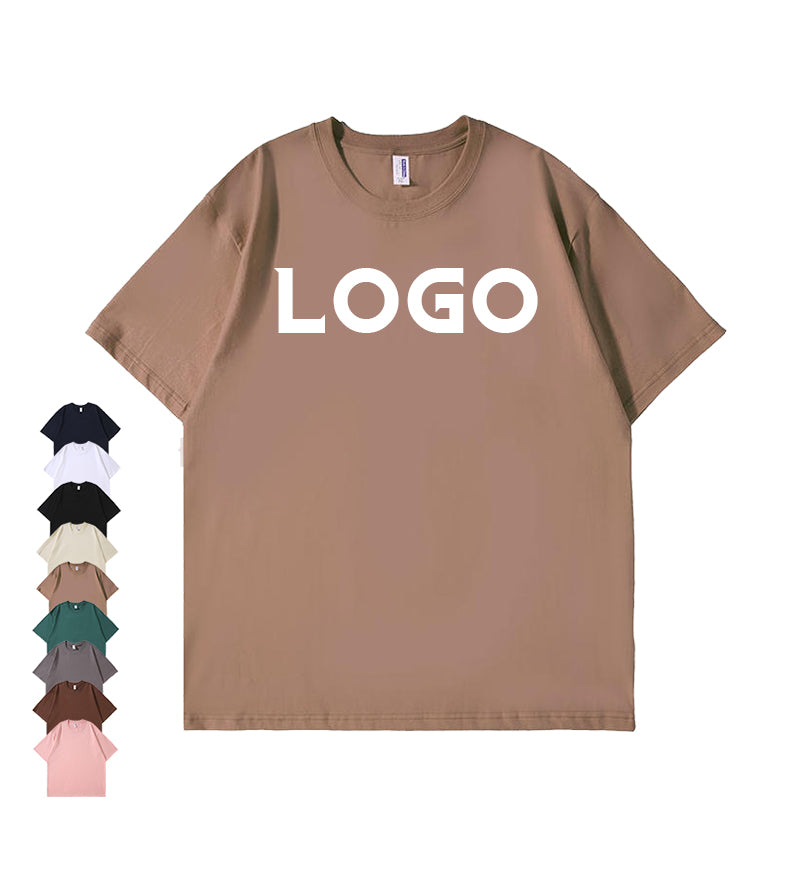 Men's T-shirt High Quality Wholesale Blank Custom Round Neck Plain Distressed Heavyweight Streetwear Heat Transfers for T-shirts
