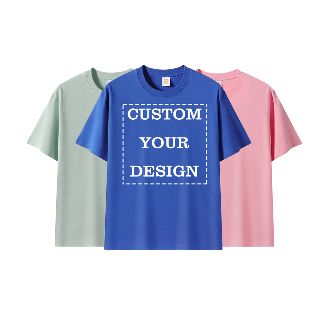 Men's T-shirts 2026 Summer New Design Custom High Quality Casual Heavy Cotton Fashion Loose Pure Color Plain T-shirts