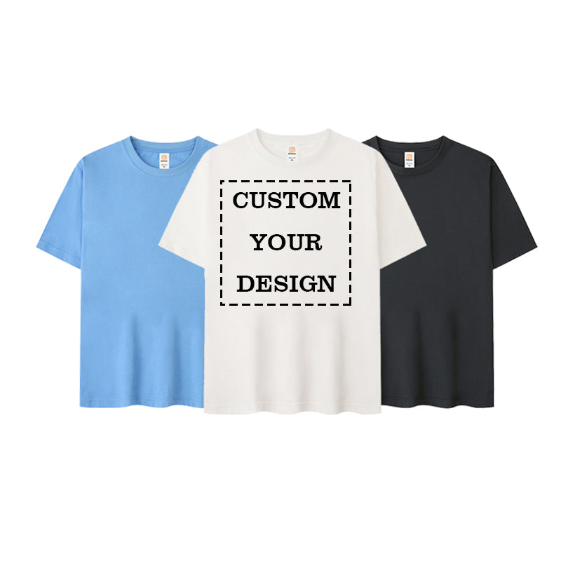 205g Custom Heavy Cotton t Shirt Blank Round Neck High Quality Streetwear Gym Casual Summer New Design Short Sleeve T-shirts