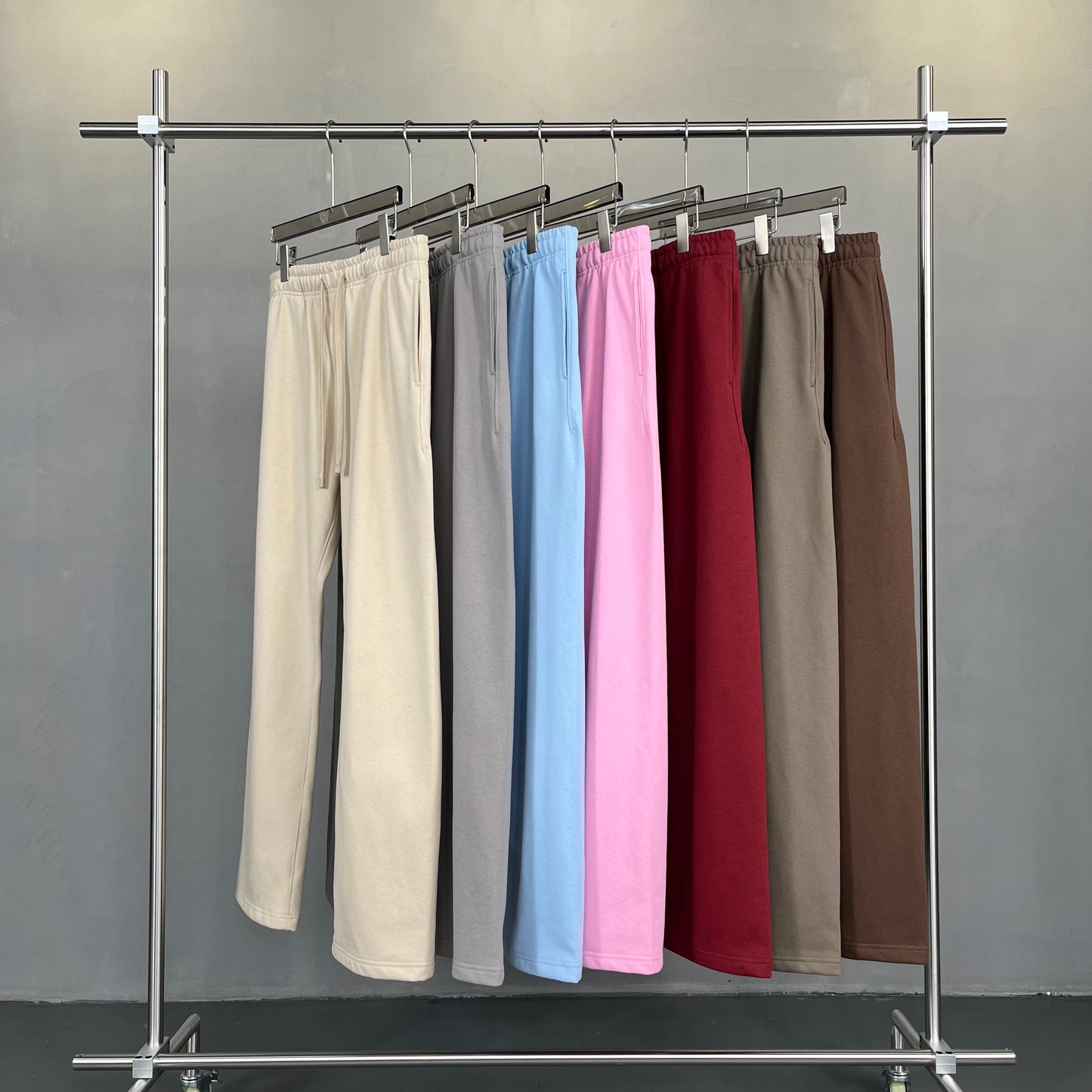 Wholesale Sweatpants Distressed Embroidery High Quality Casual Streetwear Multi Color Custom Puff Printing Fashion Sweatpants