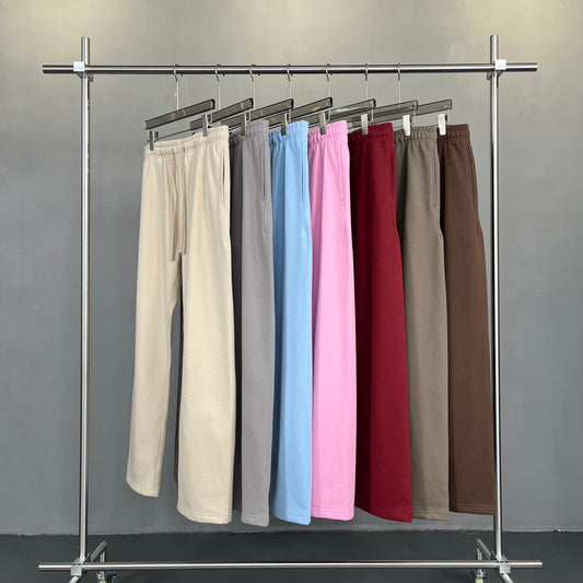 Wholesale Sweatpants Distressed Embroidery High Quality Casual Streetwear Multi Color Custom Puff Printing Fashion Sweatpants