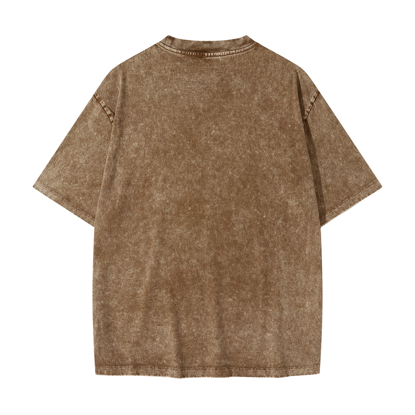 Heavyweight Wax Printing Washed High Quality Round Neck Sublimation Heavy Cotton Drop Shoulder Short Sleeve Loose T-Shirts