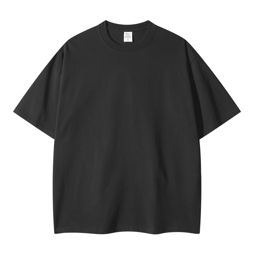 100% Cotton Drop Shoulder T-shirt Streetwear Men's Wholesale Embroidery logo Wholesale High Quality Round Neck Fashion T-shirt