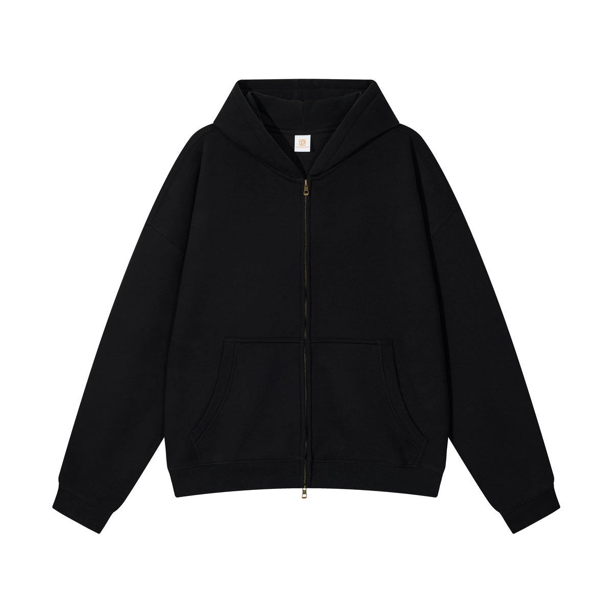 Custom the Boxy Version of the Fleece Lined Zipper Pullover with a Dropped Shoulder and Hood Is Available in Samples Hoodies