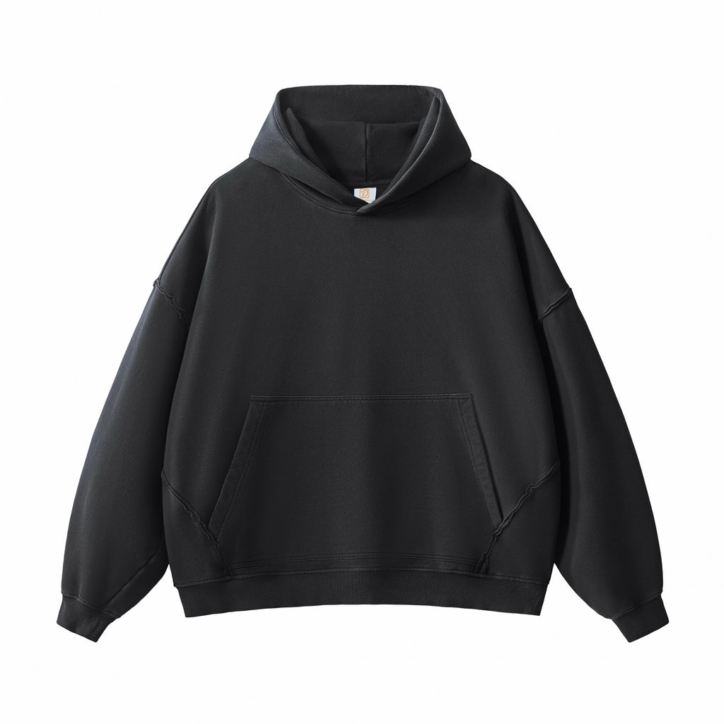 Men's Hoodies Heavy Cotton Custom Terry Washed Heavyweight Wholesale Price Blank Pullover High Quality Streetwear Hoodie for Men