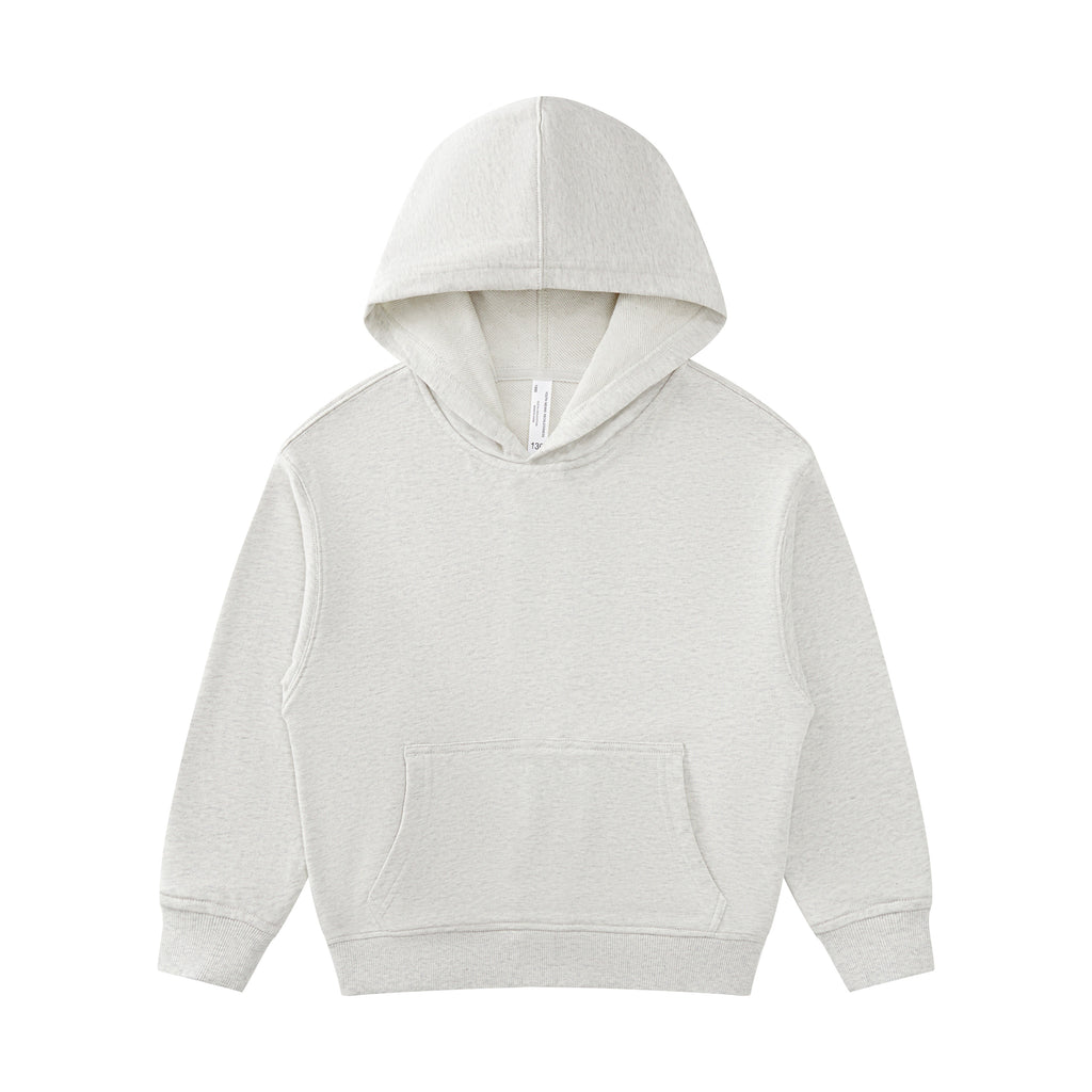 Wholesale Custom Blank Pullover Terry Heavy Cotton Puff Print Streetwear Drop Shoulder Heavyweight Children's Sweaters and Hoodies