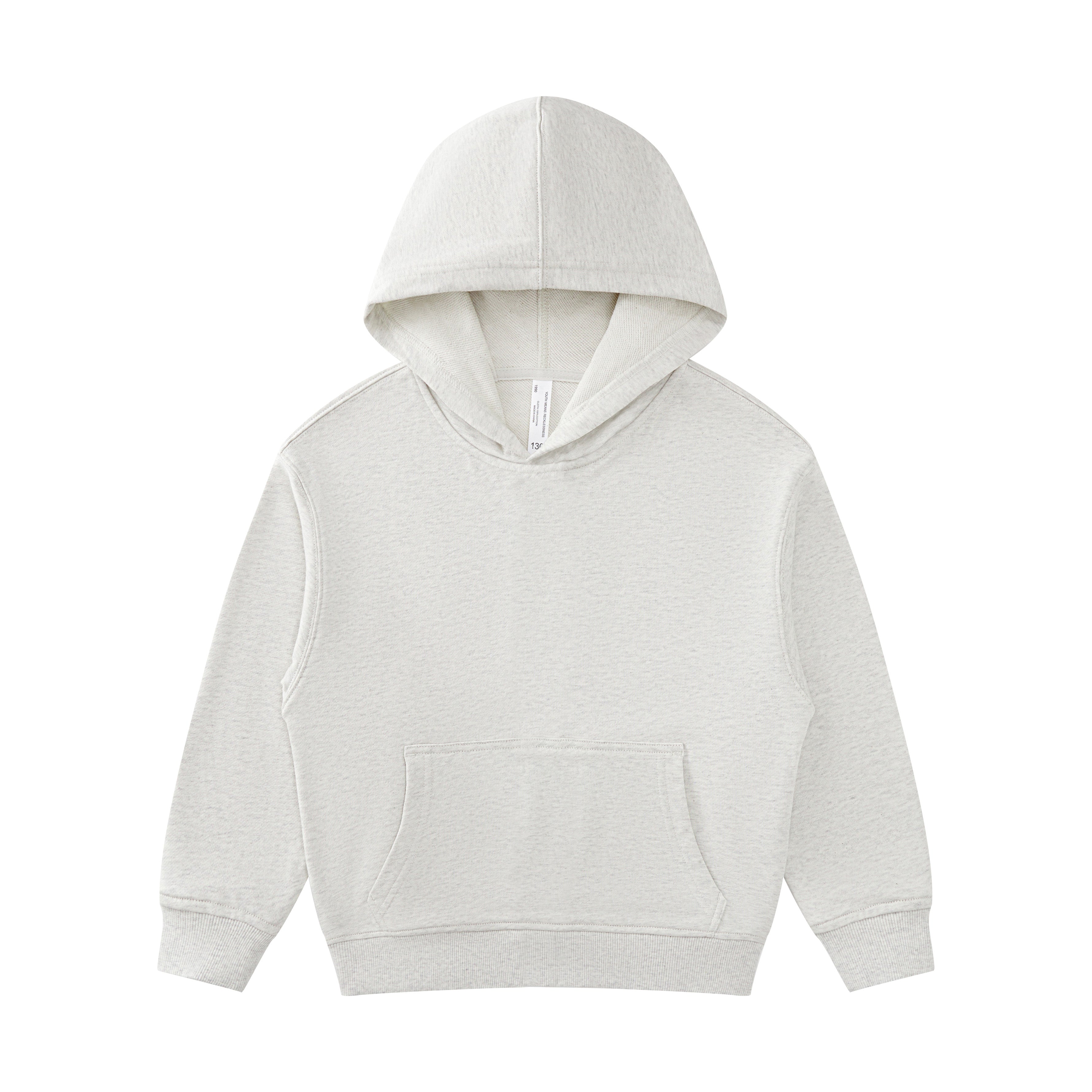 Wholesale Custom Blank Pullover Terry Heavy Cotton Puff Print Streetwear Drop Shoulder Heavyweight Children's Sweaters and Hoodies