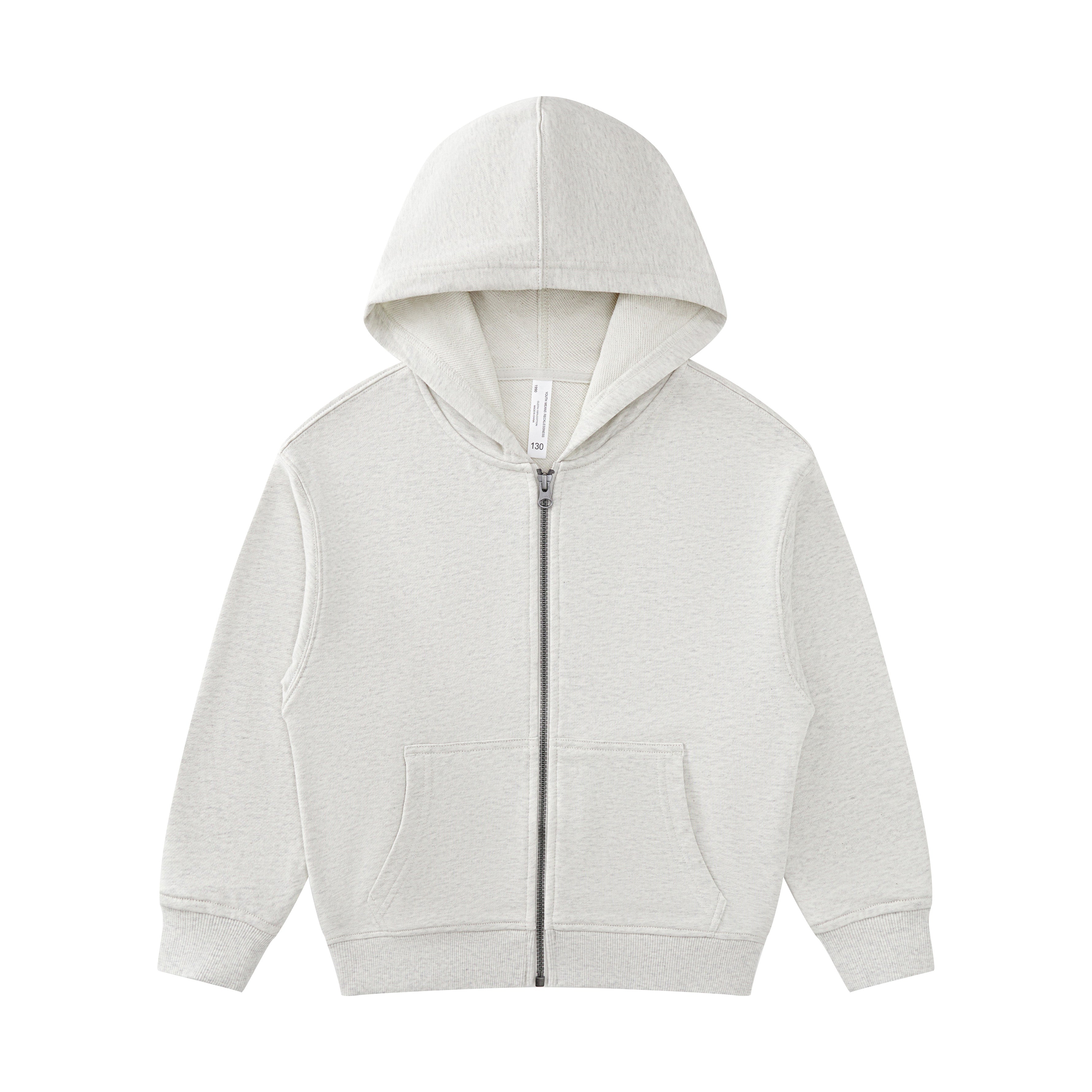Children's Hoodies Sublimation 100% Cotton Heavyweight Blank Full Zip French Terry High Quality Streetwear Kids Hoodies