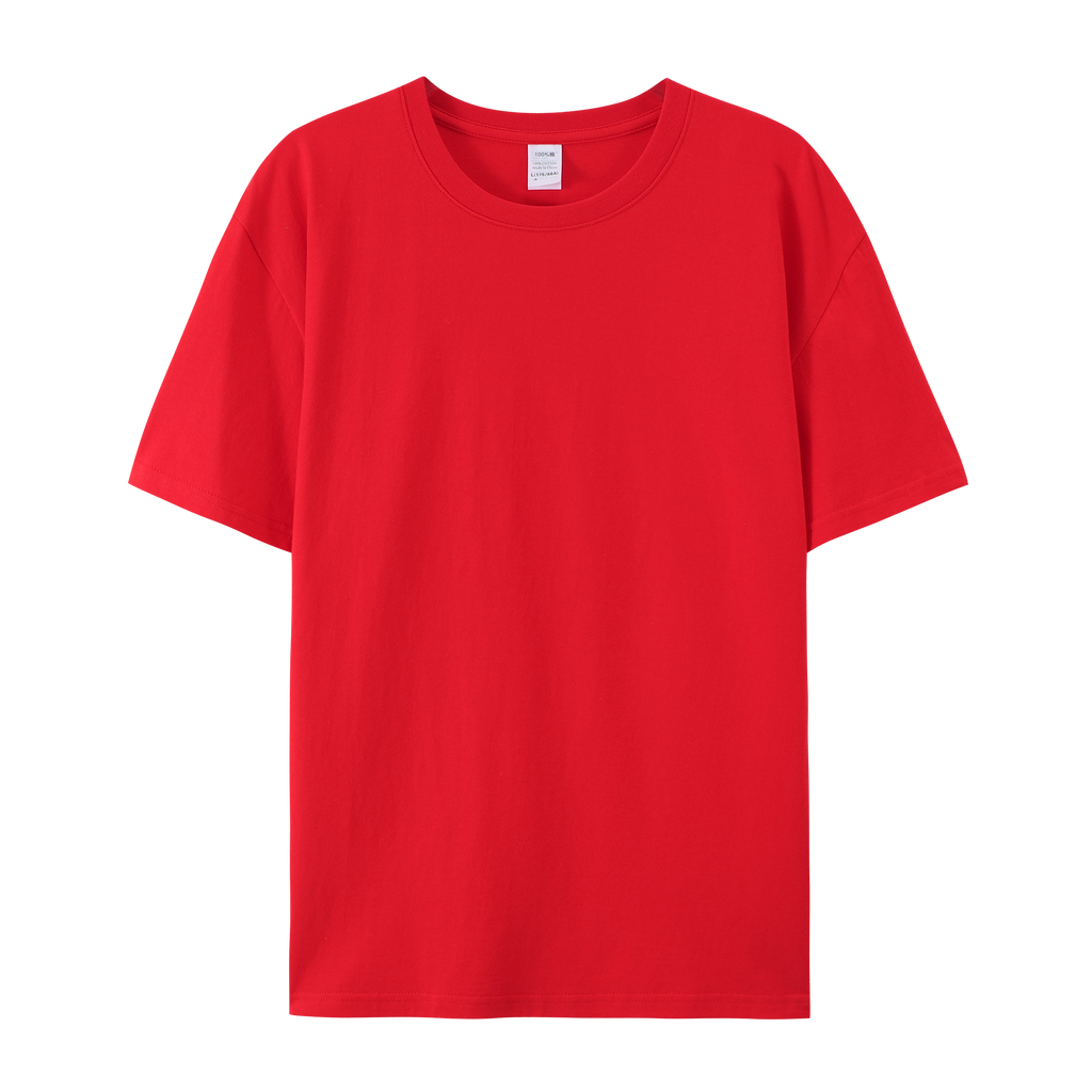 Men's Cotton T-shirt Streetwear New Style High Quality Embroidery logo Round Neck Wholesale Custom Puff Printing T-shirt
