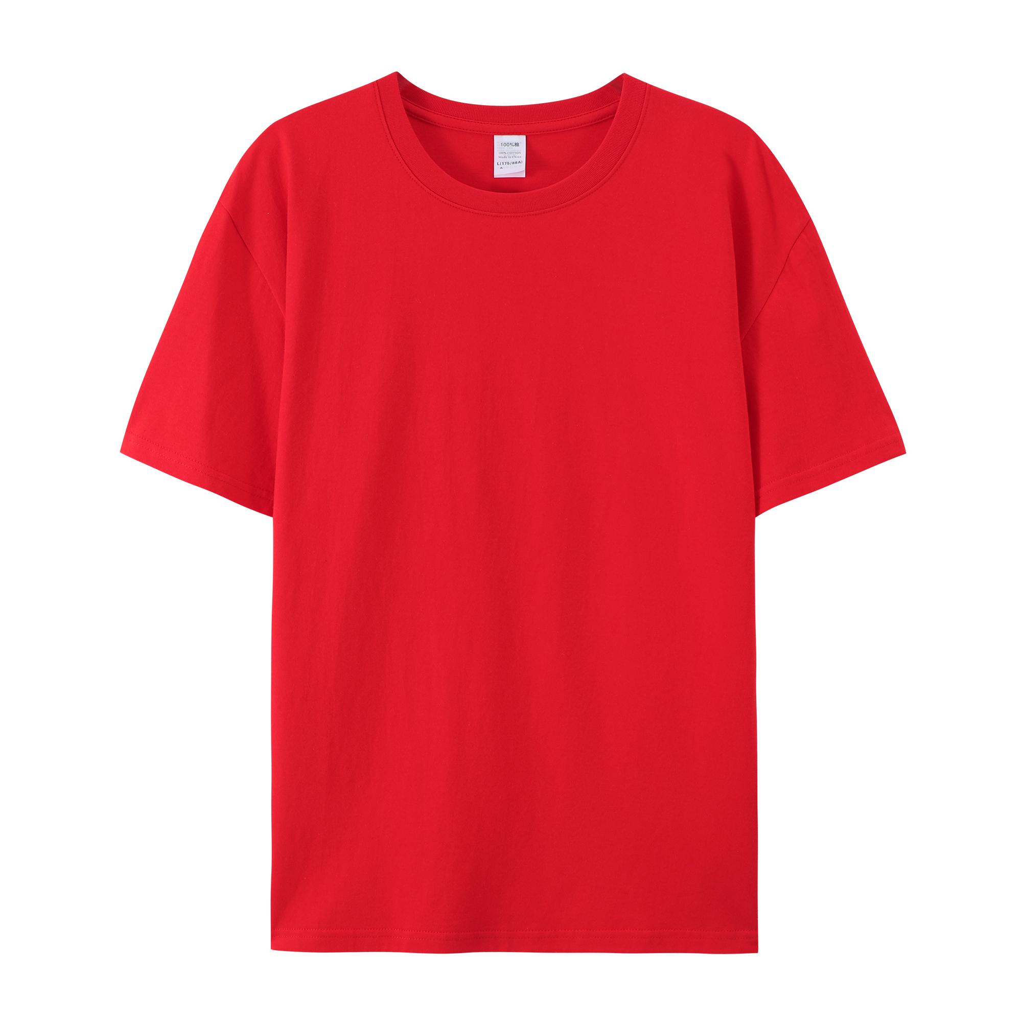 Men's Cotton T-shirt Streetwear New Style High Quality Embroidery logo Round Neck Wholesale Custom Puff Printing T-shirt