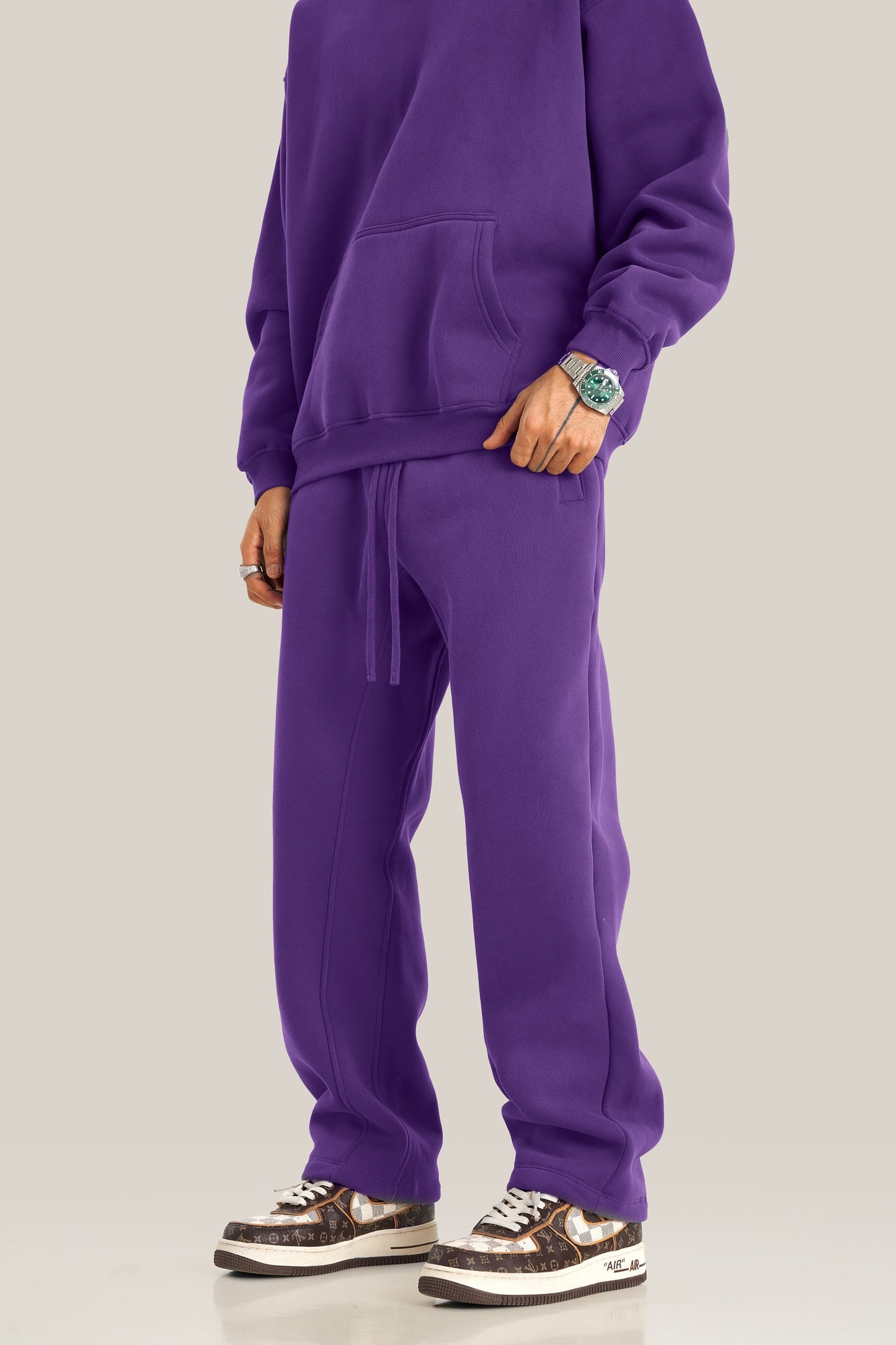 Customized Sweatpants Loose Plain Color Fleece Thickened Sweatpants Customize Your Own Exclusive Design From a Trendy Brand