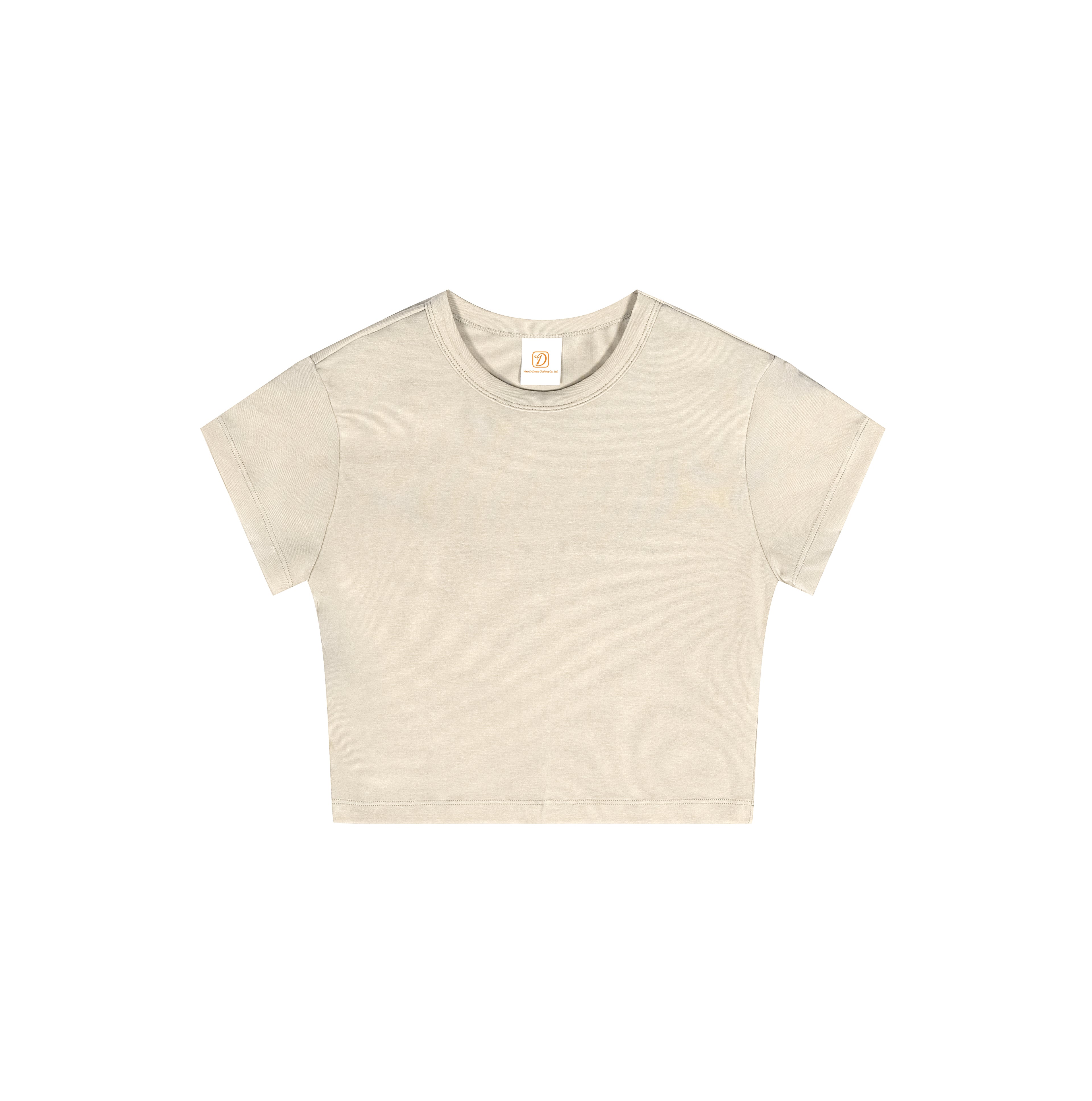 Custom Logo Garment Washed Cropped Top 100% Cotton Crew Neck Puff Printing Streetwear Wholesale Heat Transfers for T-shirts