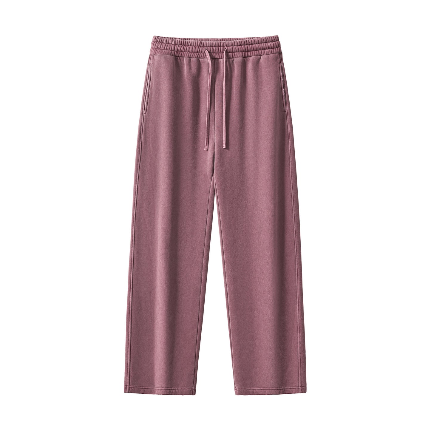 Men's Pants Customized Heavyweight Streetwear New Wash Pure Color Loose Drawstring High Quality Wholesale Sweatpants