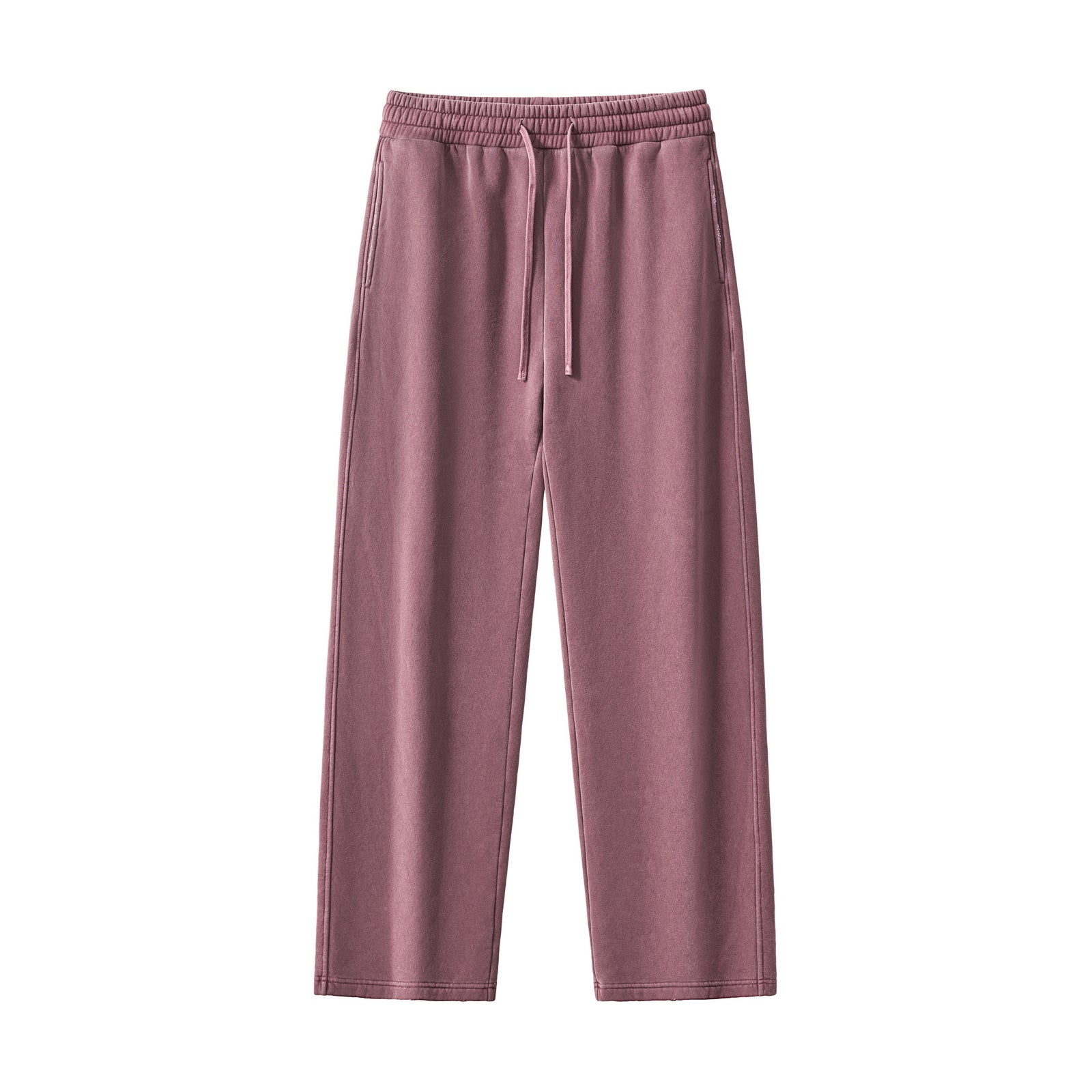 Men's Pants Customized Heavyweight Streetwear New Wash Pure Color Loose Drawstring High Quality Wholesale Sweatpants