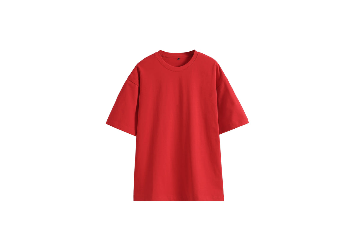 13 Color Double Shecter Close Spun Loose Sleeved Relaxed T Shirt Customize Favorite Patterns Cropped Men t Shirt High Quality