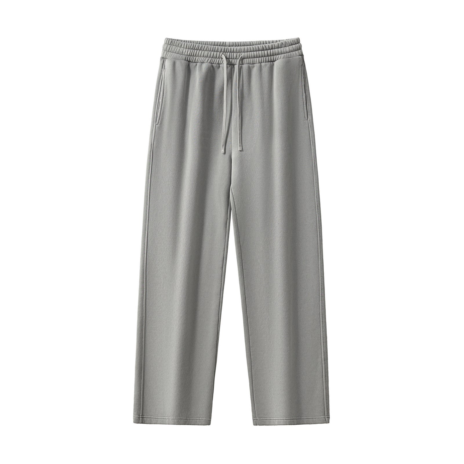 Men's Pants Customized Heavyweight Streetwear New Wash Pure Color Loose Drawstring High Quality Wholesale Sweatpants