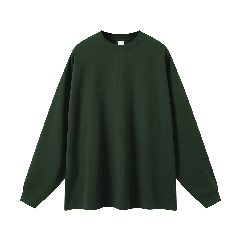 OEM Custom Long Sleeve T-shirt High Quality New Design Embroidery logo Heavy Cotton Blank Casual Streetwear t Shirt for Men