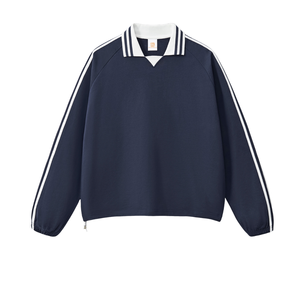 Custom logo 100% Cotton Heavyweight Unisex High Quality Streetwear Stand Collar Fashionable High Quality Polo Hoodies