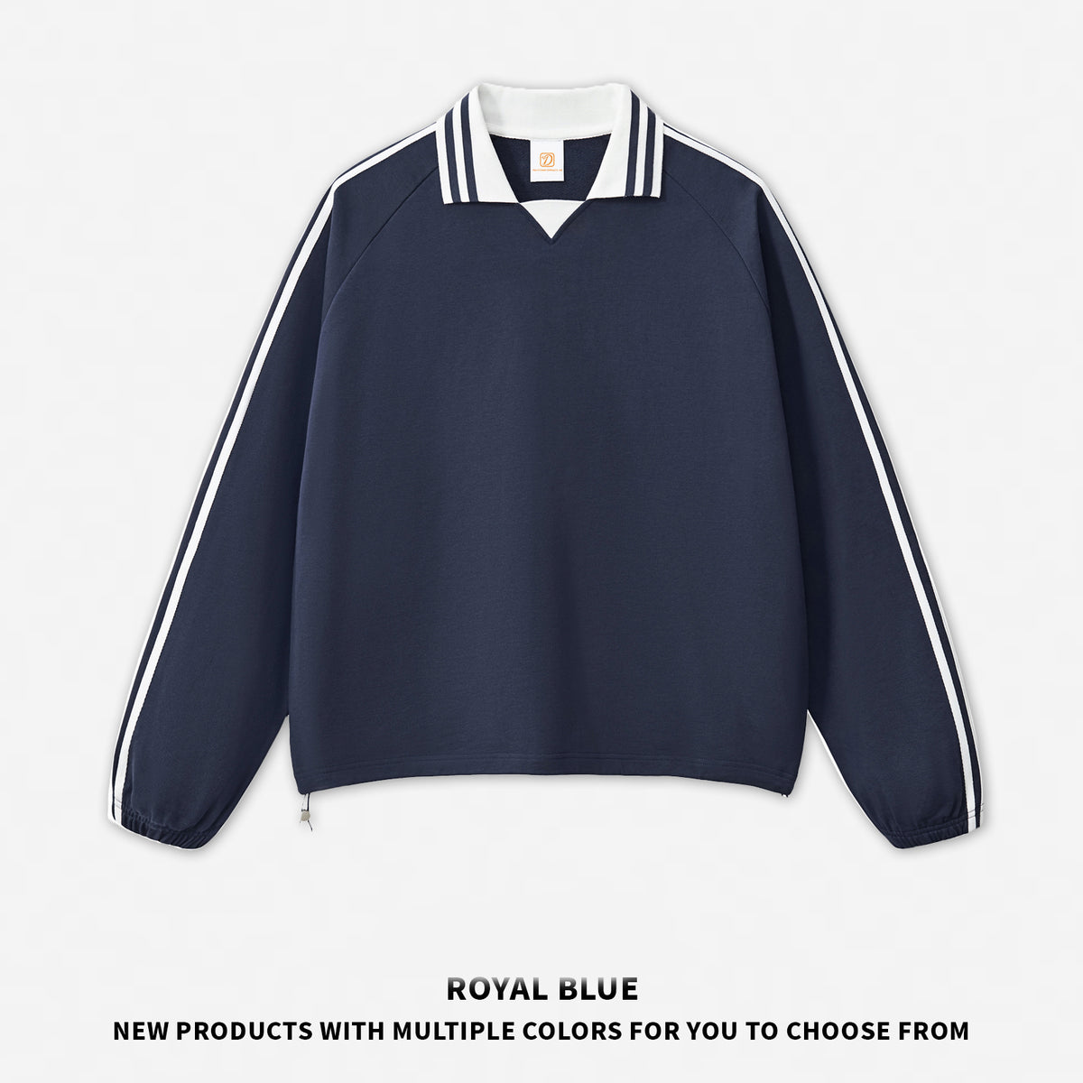 Fall and Winter Style Hoodies Loose Fitting Cotton Casual Brand T-shirt Striped Vneck Pullover Type Men Sweatshirt High Quality