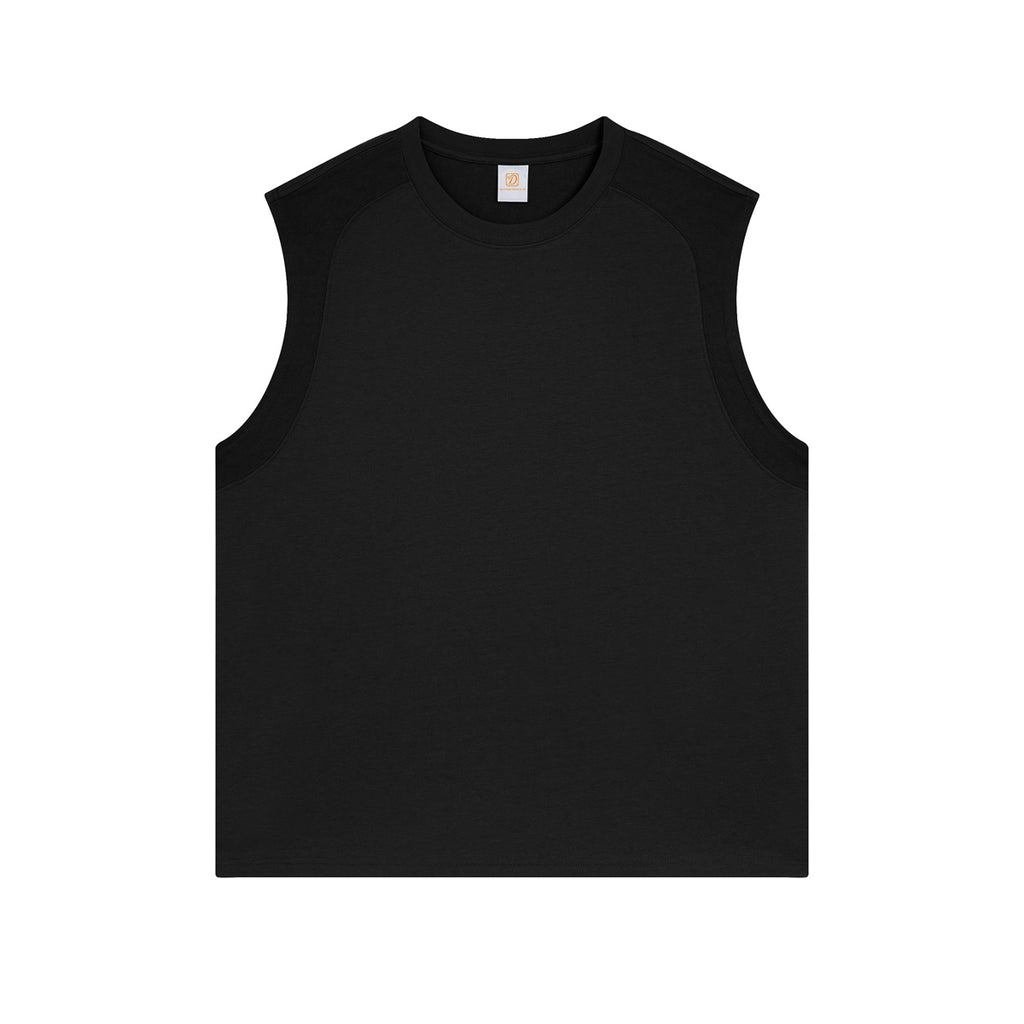 High Quality Custom T-shirt Gym Sleeveless Pure Color Custom Round Neck High Quality Personalized Dtf Transfers for t Shirts