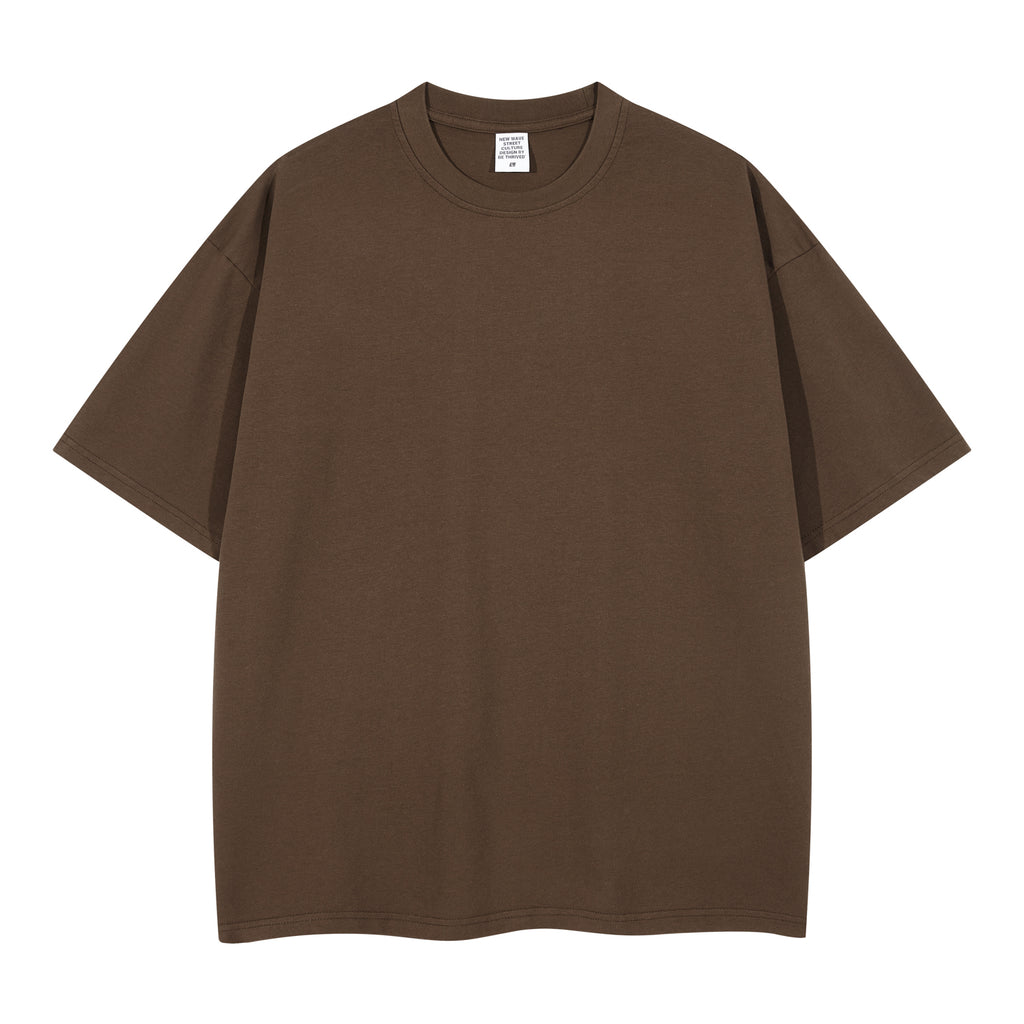 Customized t Shirts 100% Cotton Streetwear Loose High Quality Drop Shoulder t Shirt Wholesale Blank Screen Printed Plain t Shirt