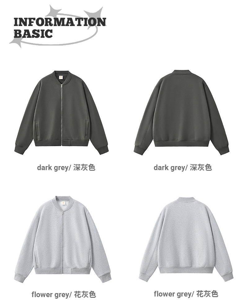 Full Zipper Heavyweight High Quality Bulk Wholesale Black Fashion Jacket High Quality Streetwear Hoodies