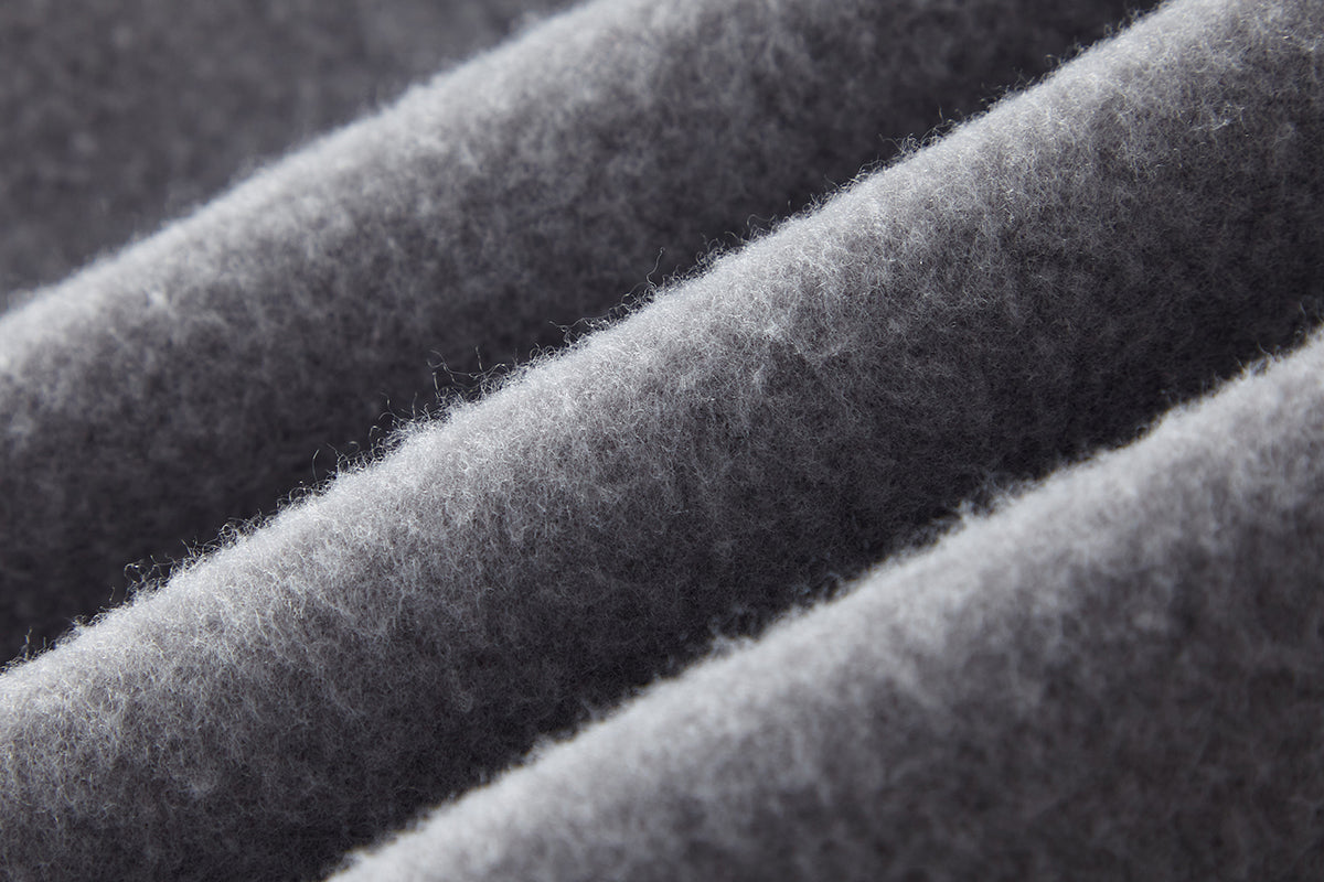 Wholesale Vintage Pullover High Quality Hoodies Men Streetwear Spary-Dye Washed Drop Shoulder Knitted Heavyweight Hoodie