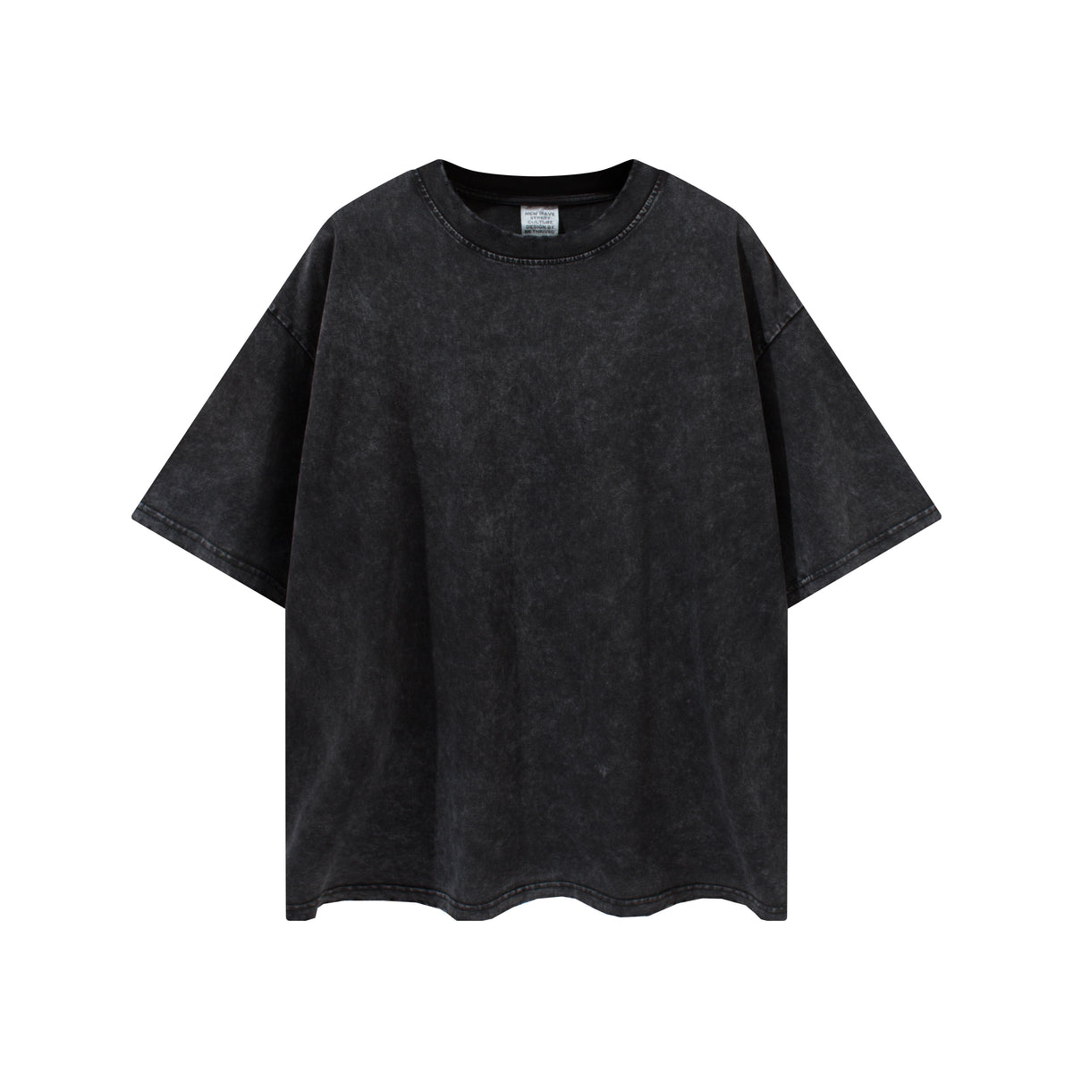 7 Color Customized Edge Grinding Water Washing to Age Solid Color Short Sleeved Shir Plain Tshirts for Printing American Design