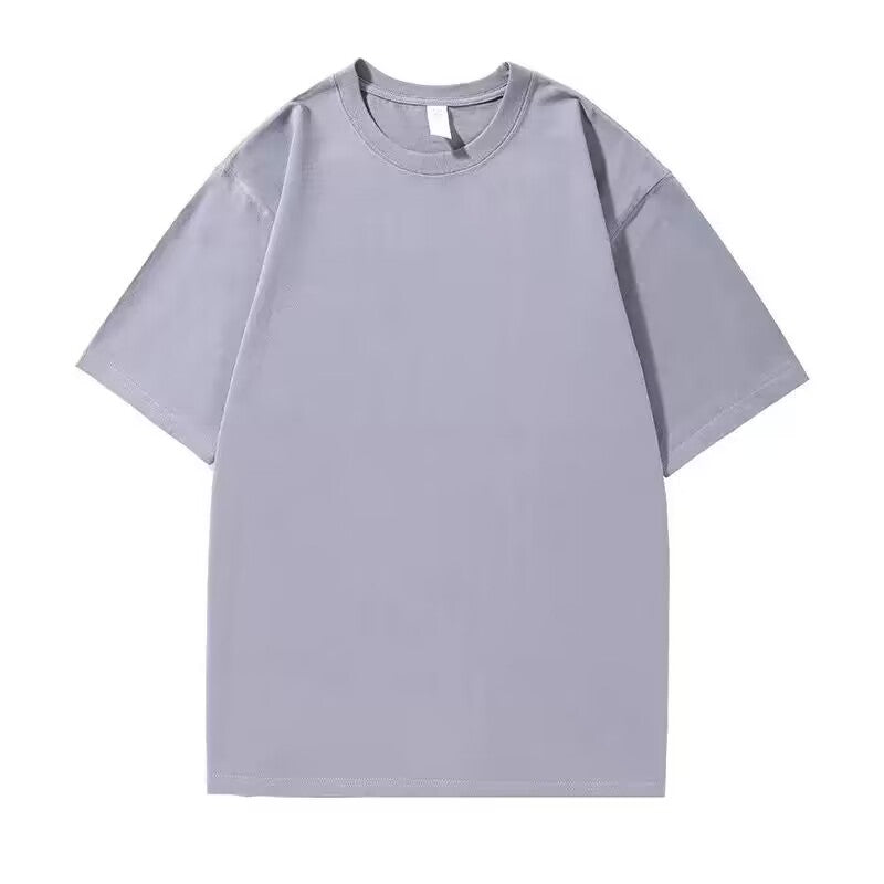 Custom You Can Choose the Pattern You Like Loose Fit Dropped Shoulder T Shirt Plain Tshirts for Printing High Quality Cotton