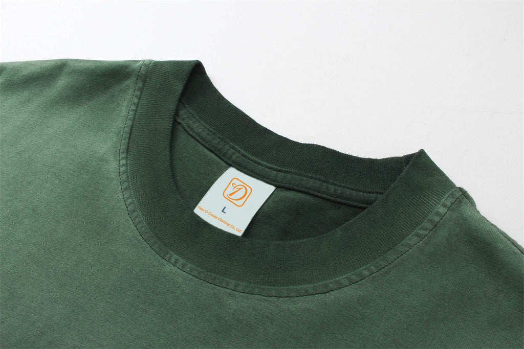 Drop Shoulder Heavyweight Acid Wash Loose Gradient Color Sublimation Round Neck High Quality Blank Dtf Transfers for t Shirts