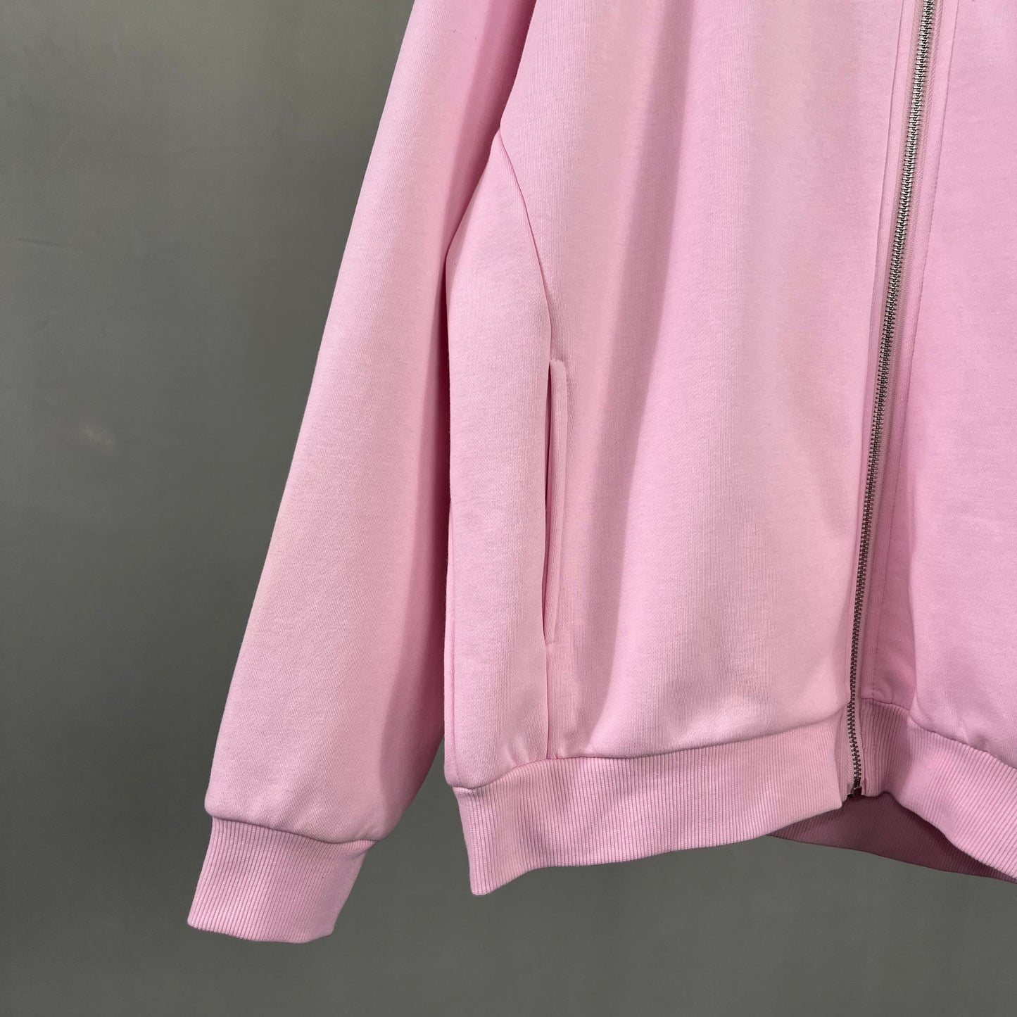 Wholesale Hoodies Heavyweight  Drop Shoulder Fleece High Quality Unisex Blank Full Face Zip Hoodie