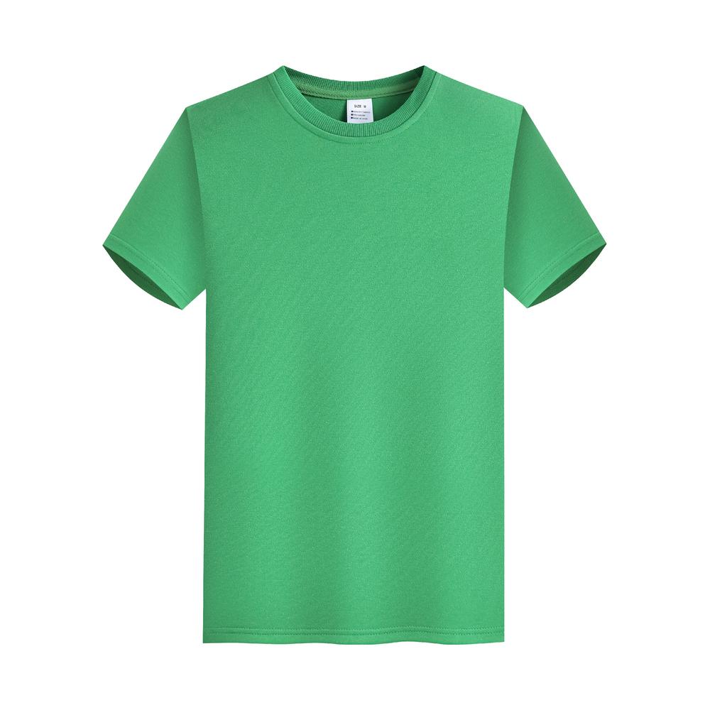 Wholesale Regular Fit Custom Terry Round Neck Puff Printing Polyester and Cotton Unisex Men Tshirts High Quality